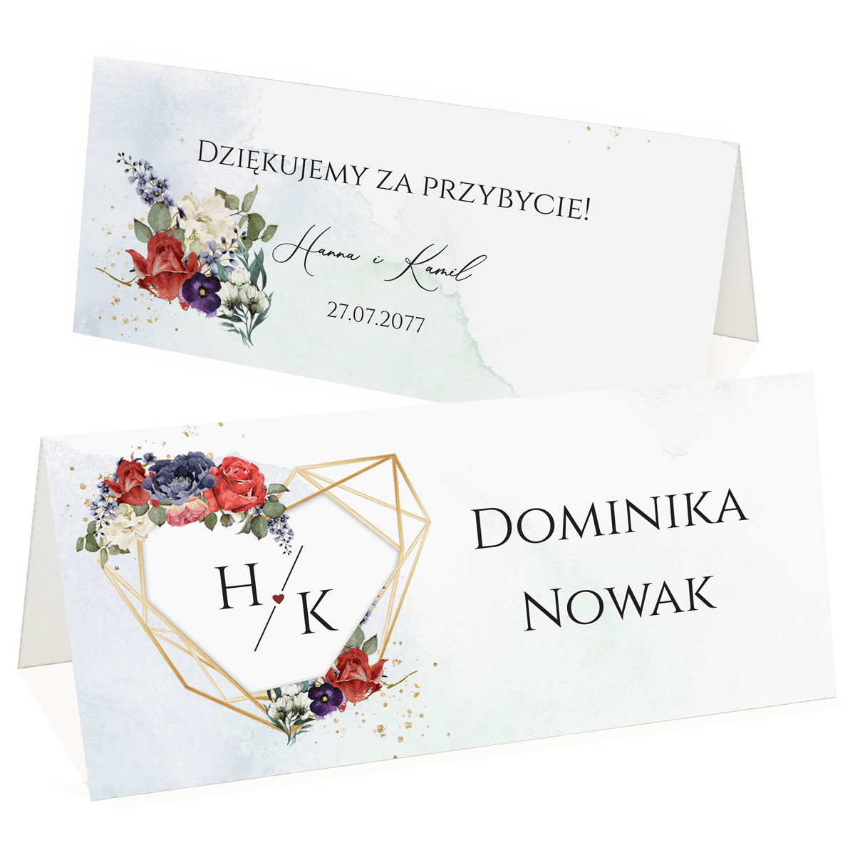 Winietki na stół Adela