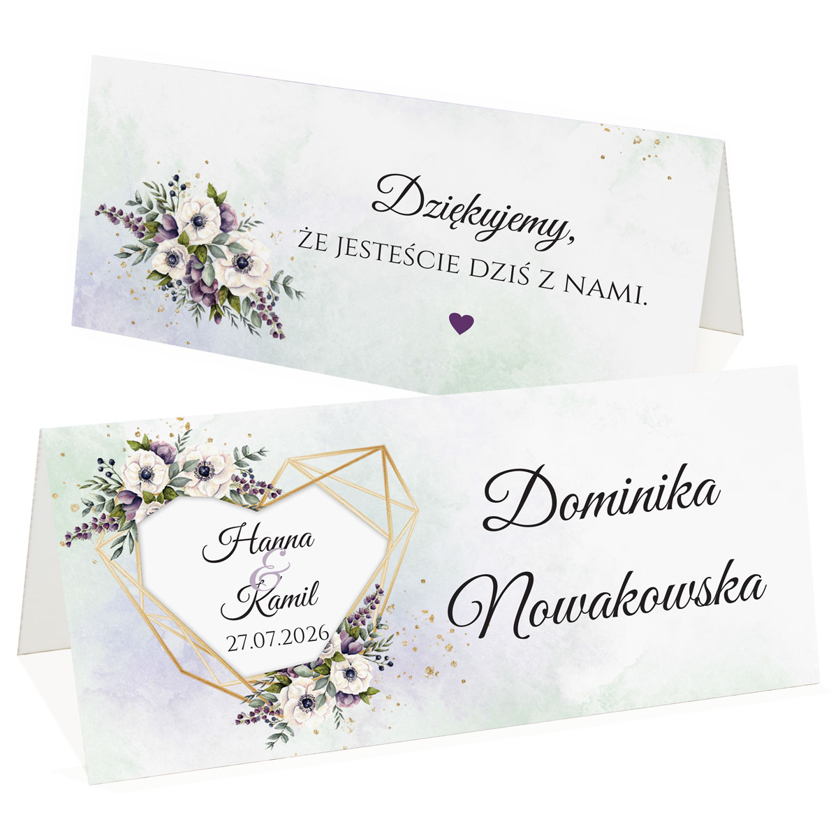 Winietki na stół Adela