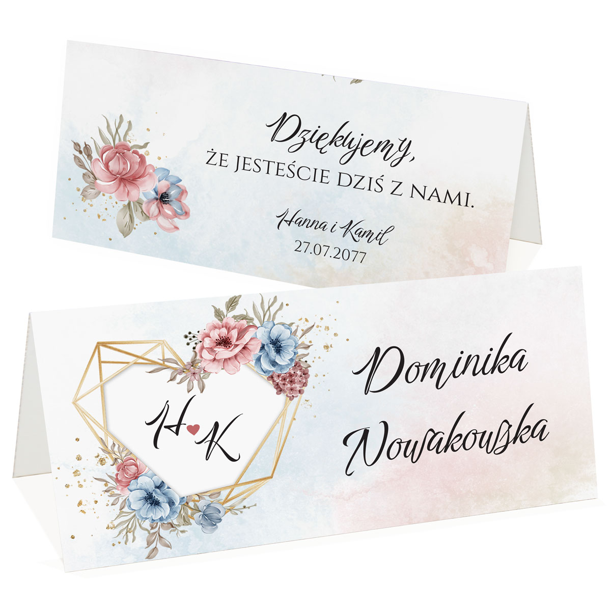 Winietki na stół Adela