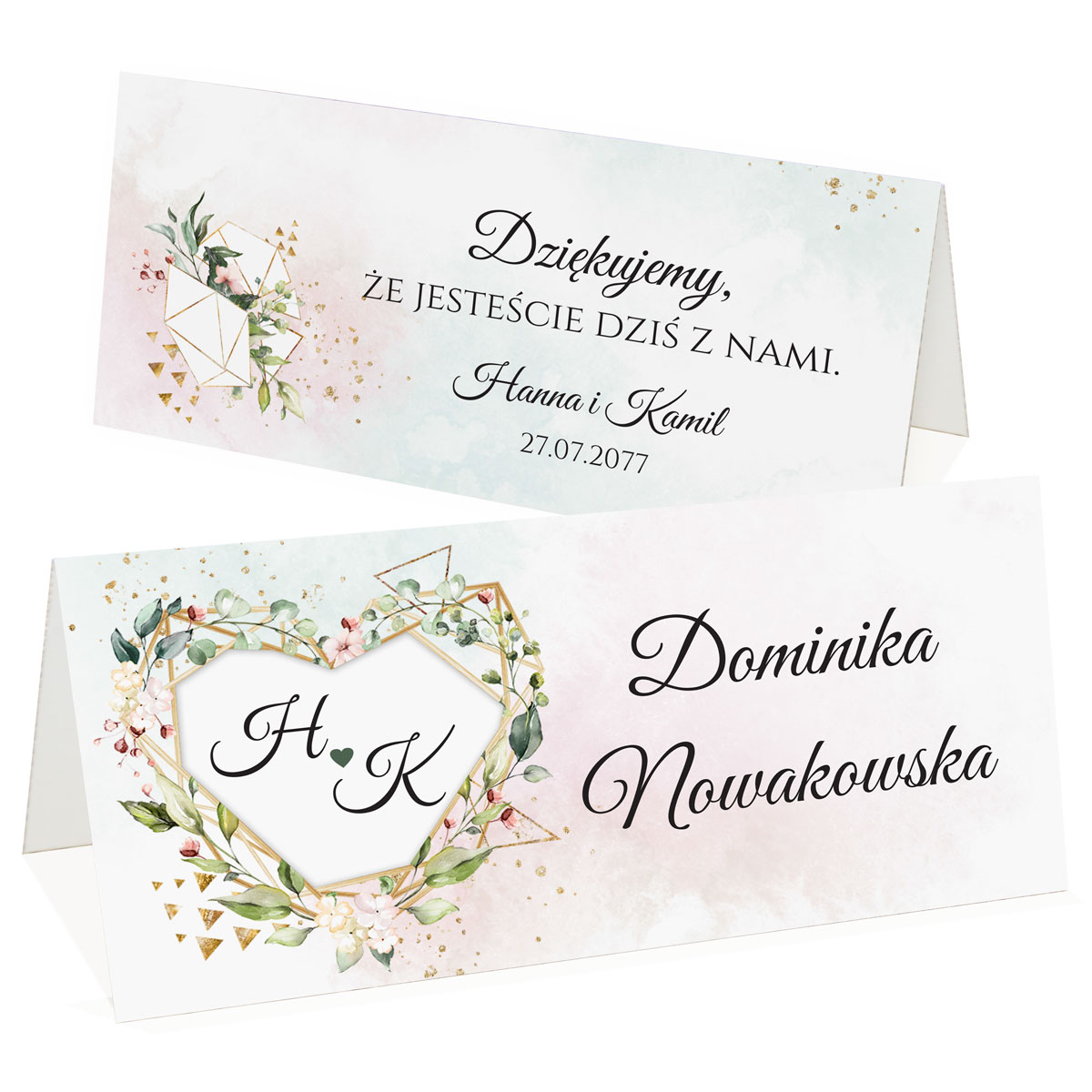 Winietki na stół Adela