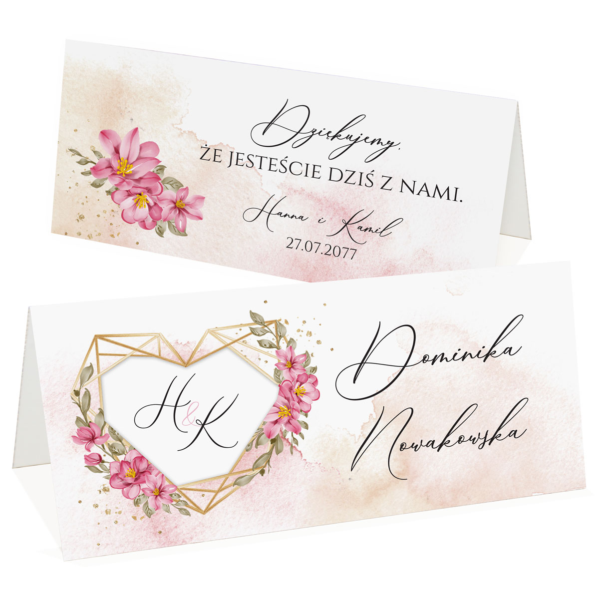 Winietki na stół Adela