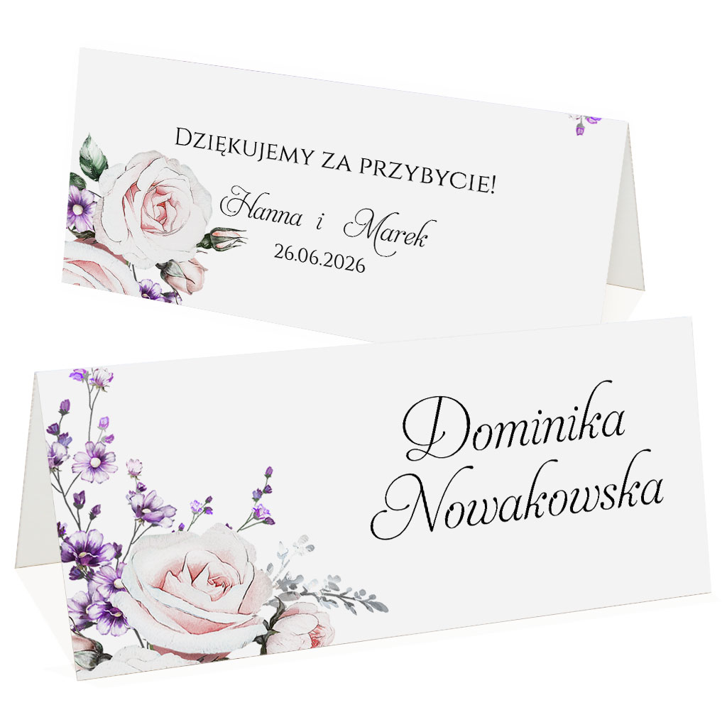 Winietki na stół Anna