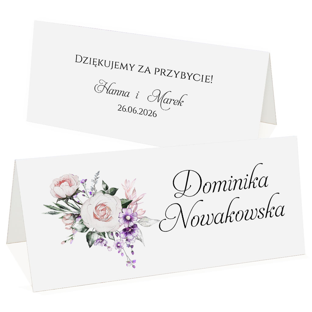 Winietki na stół Anna