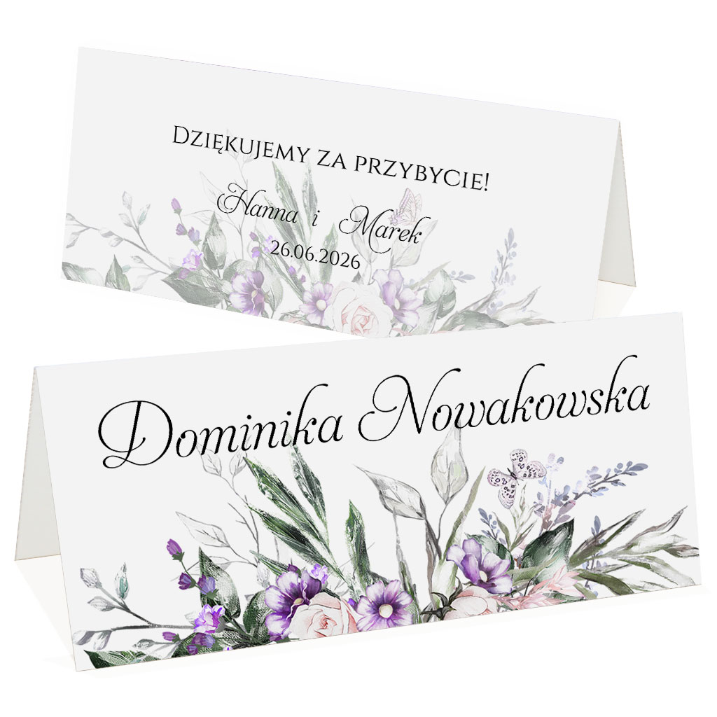 Winietki na stół Anna