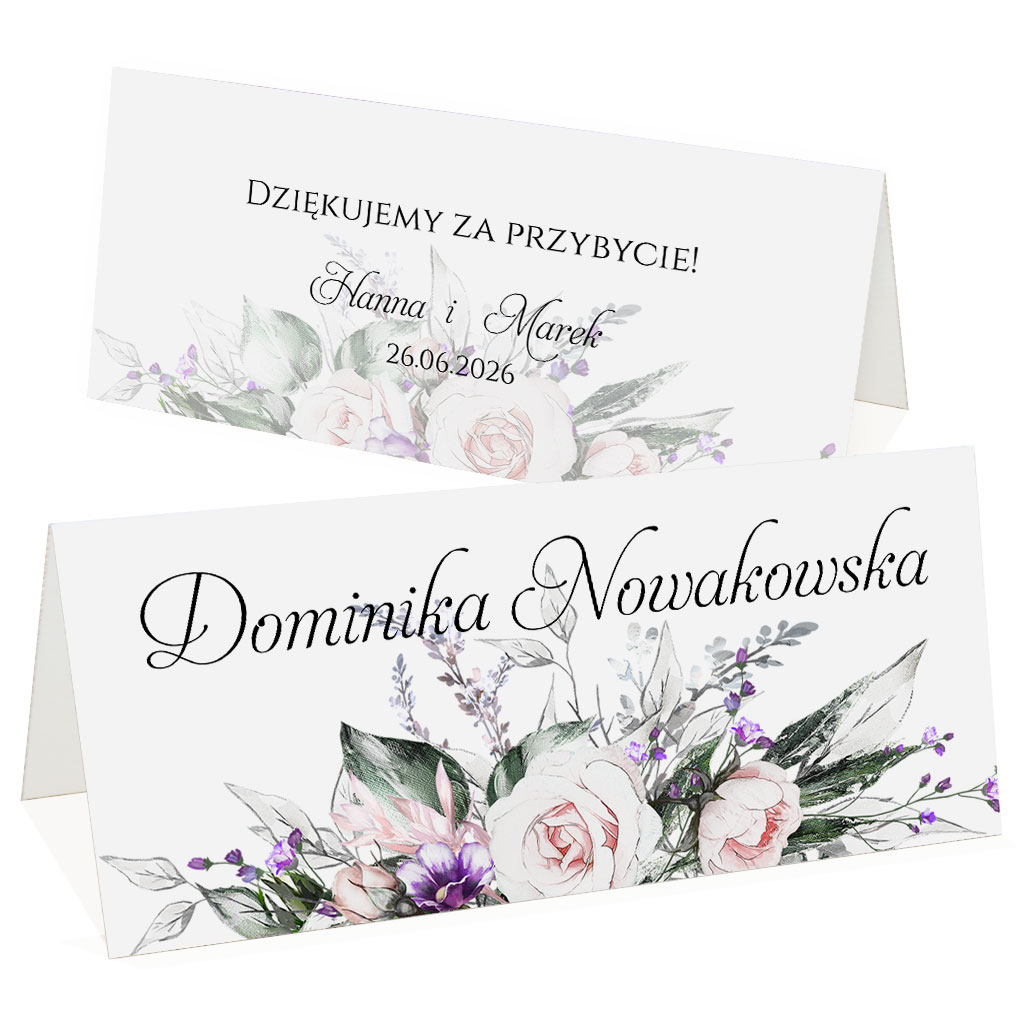 Winietki na stół Anna