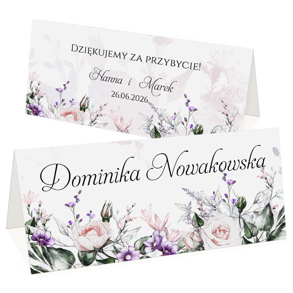 Winietki na stół Anna