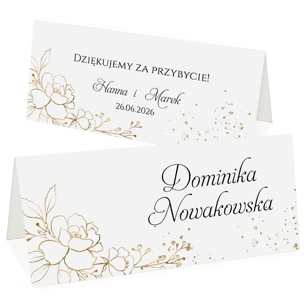 Winietki na stół Ariana