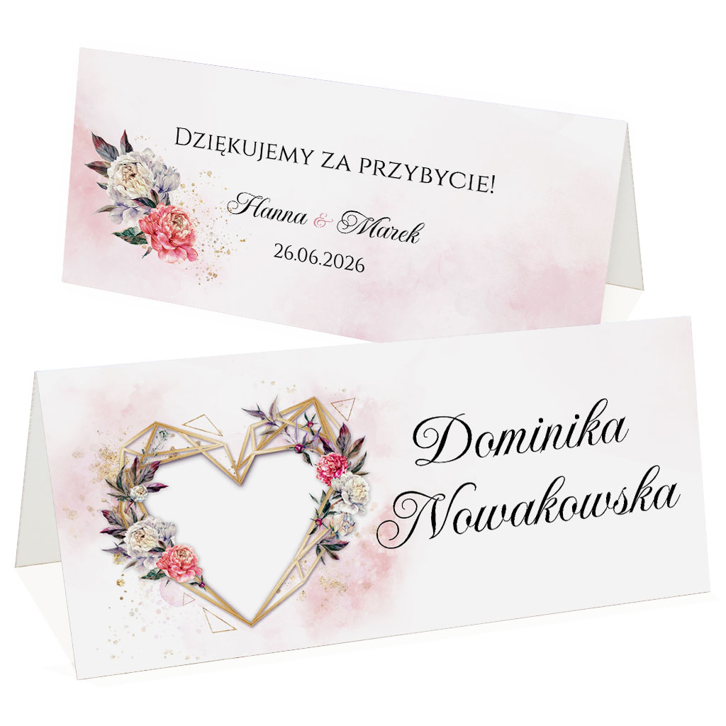 Winietki na stół Dalia