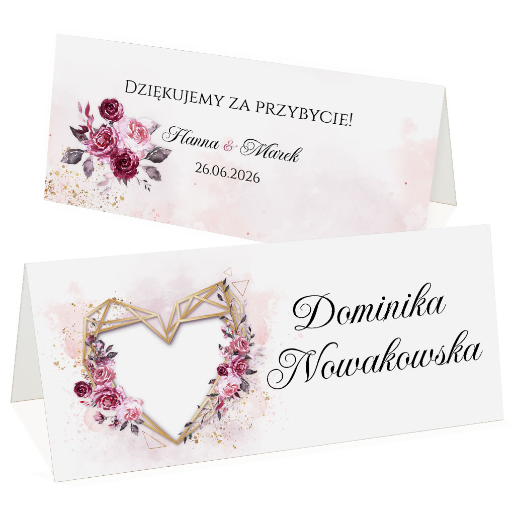 Winietki na stół Dalia