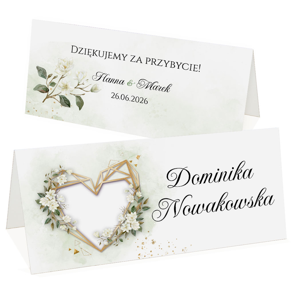 Winietki na stół Dalia