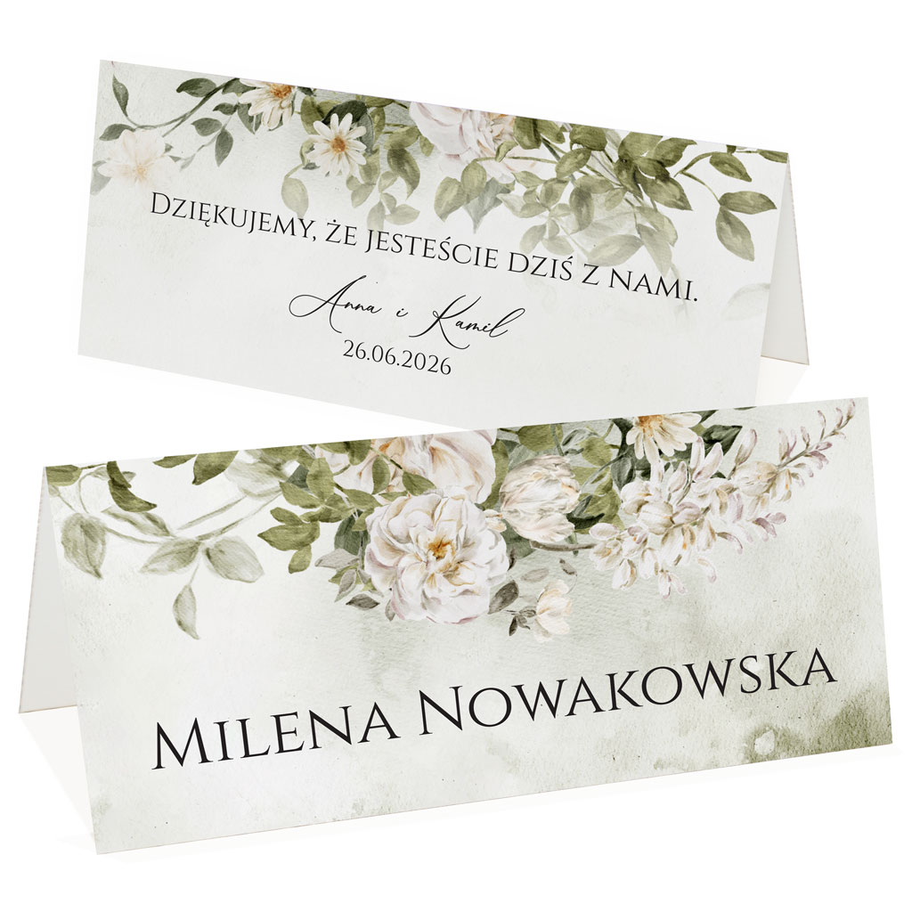 Winietki na stół Eliza