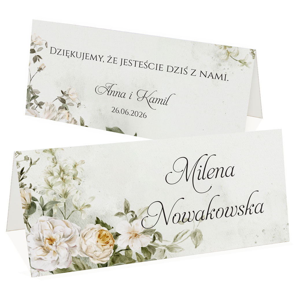 Winietki na stół Eliza