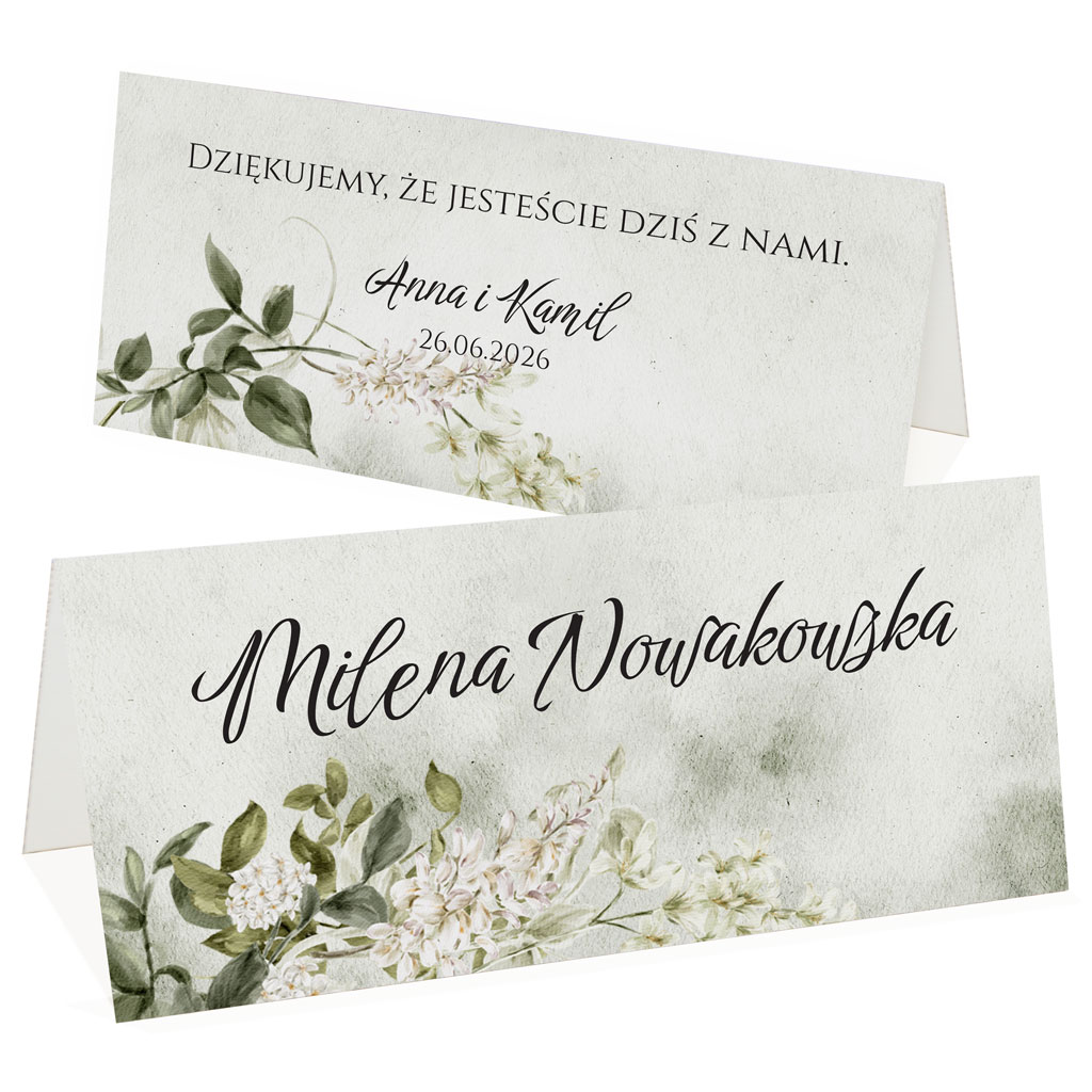 Winietki na stół Eliza