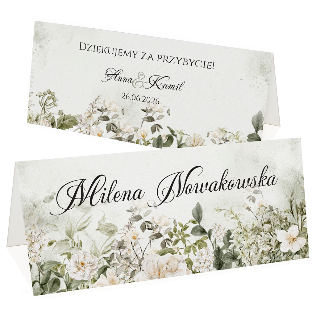 Winietki na stół Eliza