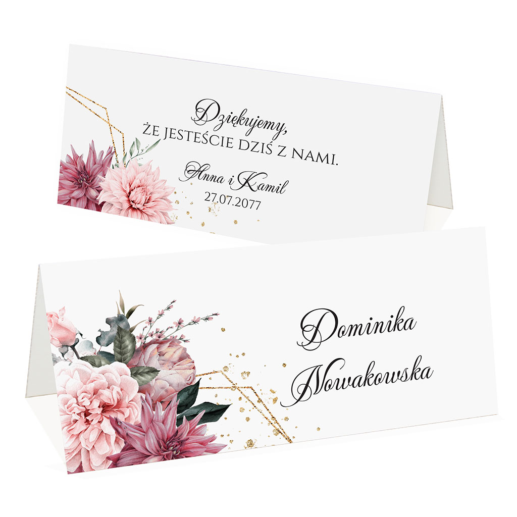 Winietki na stół Emilia