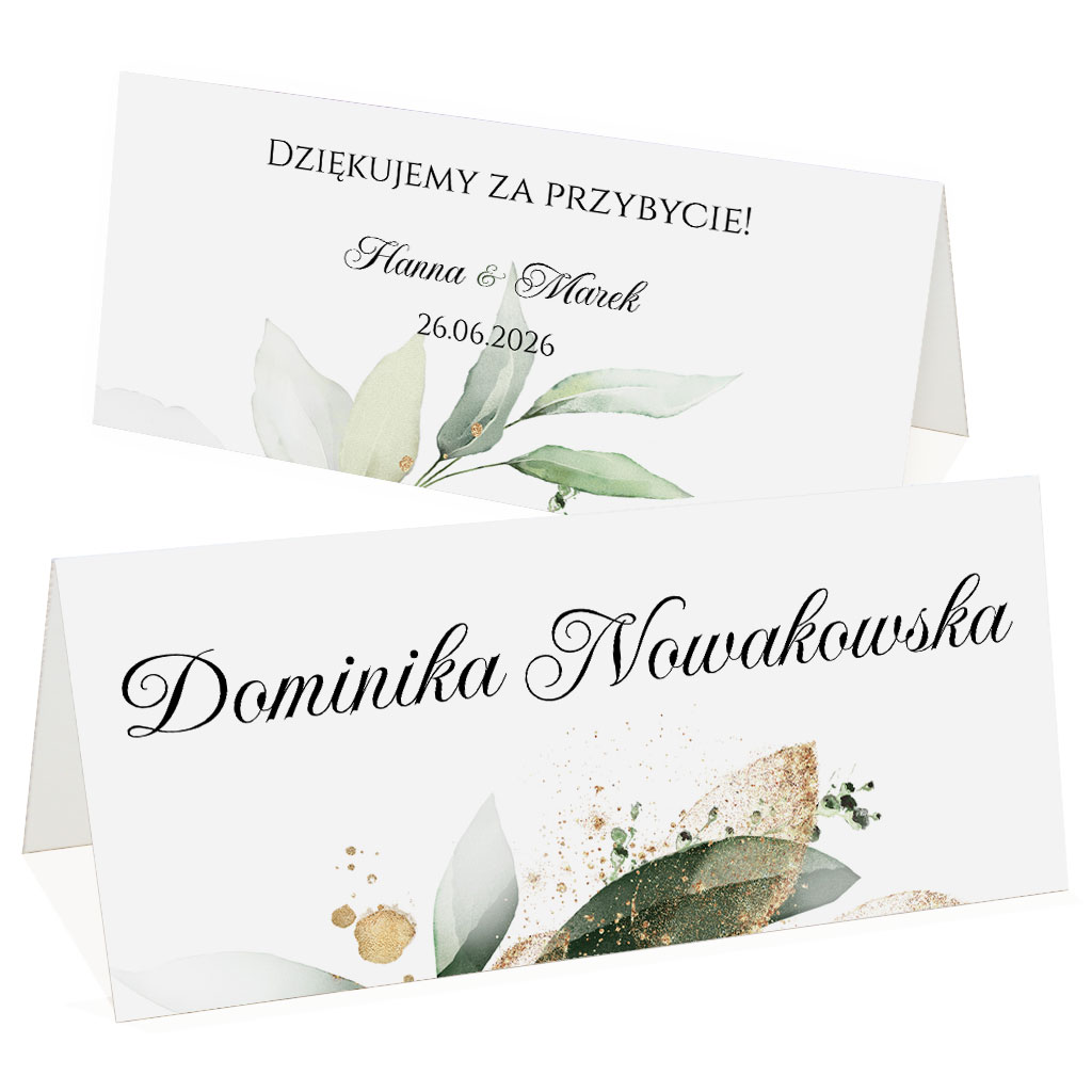 winietki na stół Eukaliptus