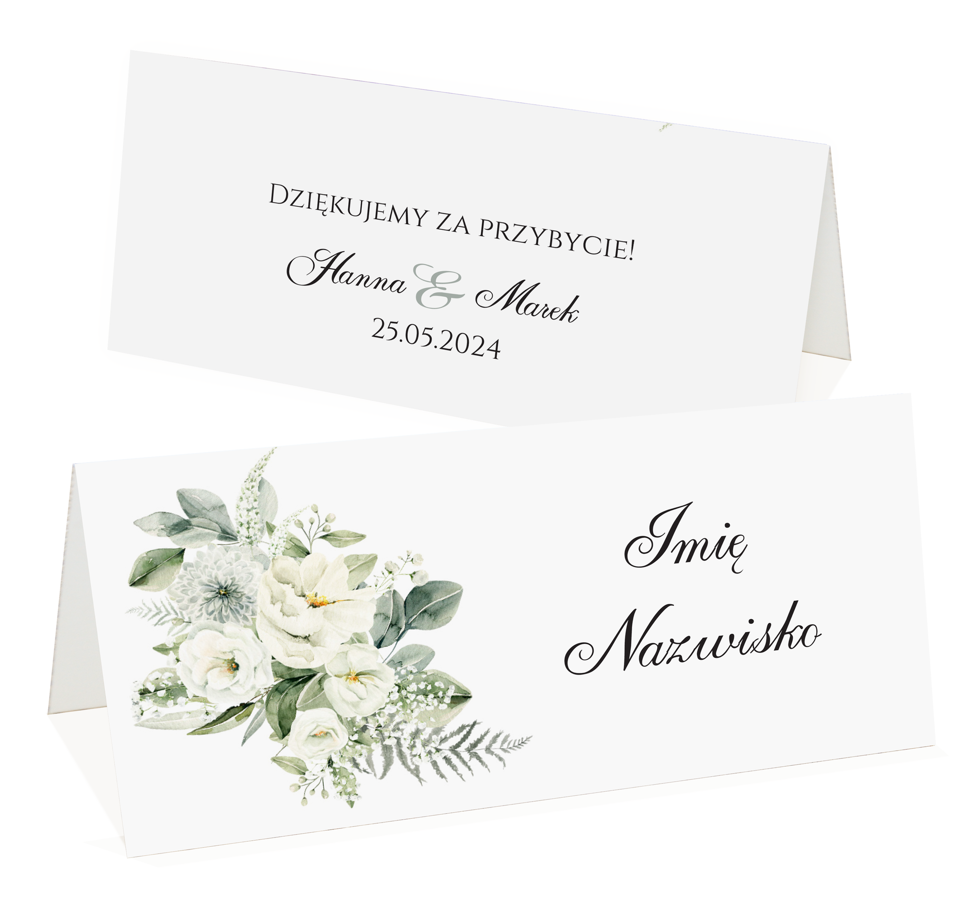 Winietki na stół Gipsówka