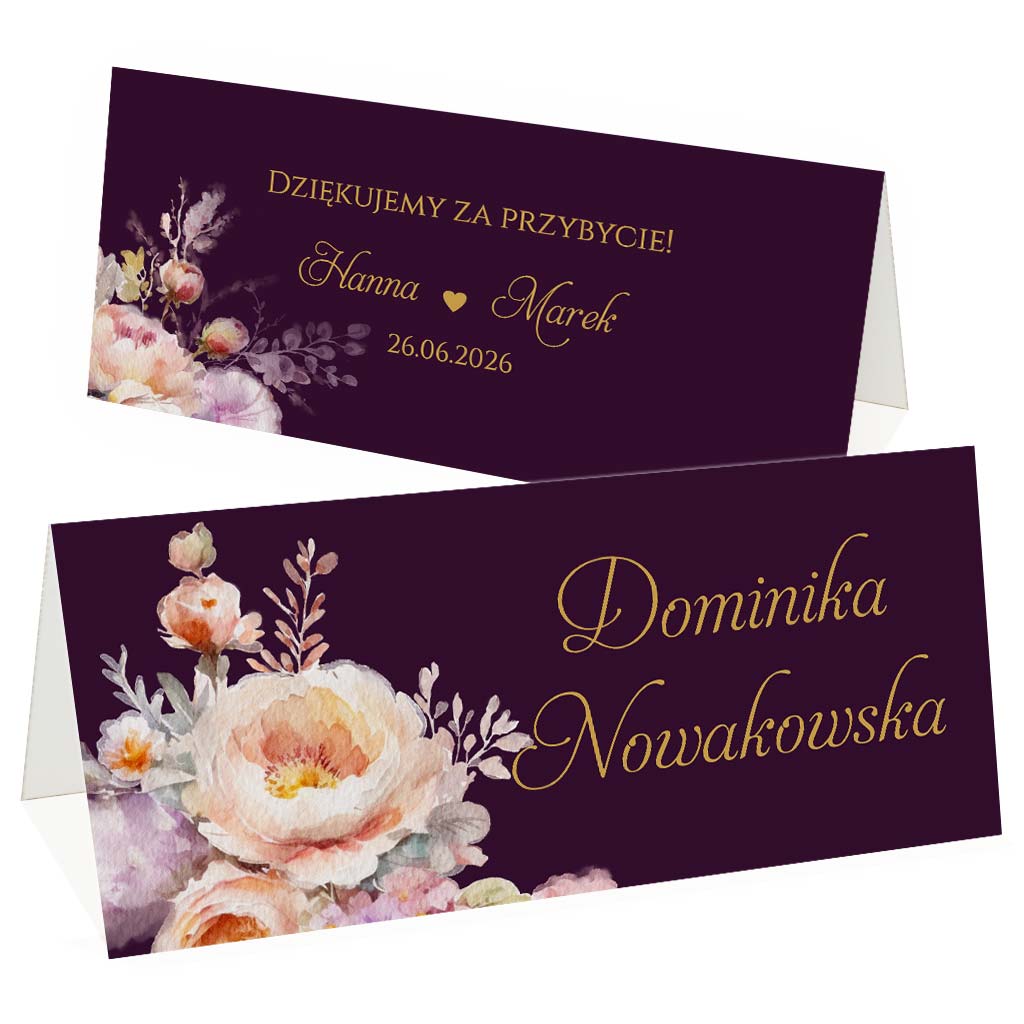 Winietki na stół Ingrid