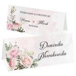 Winietki na stół Rose