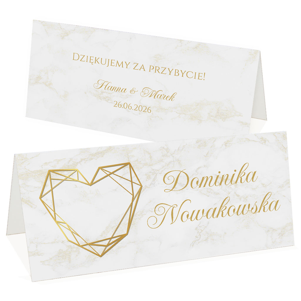 Winietki na stół Marmurkowa