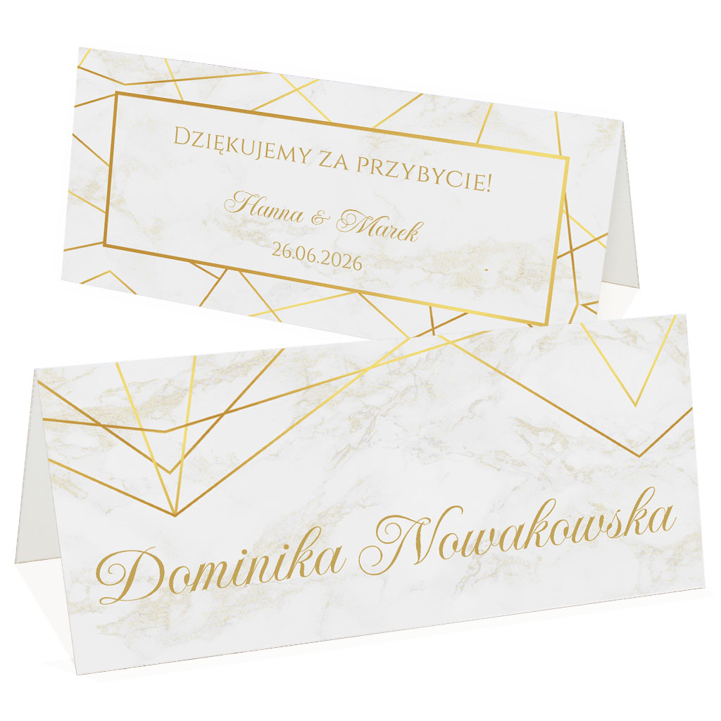 Winietki na stół Marmurkowa