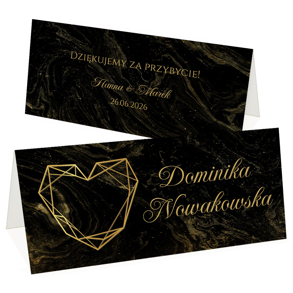 Winietki na stół Marmurkowa