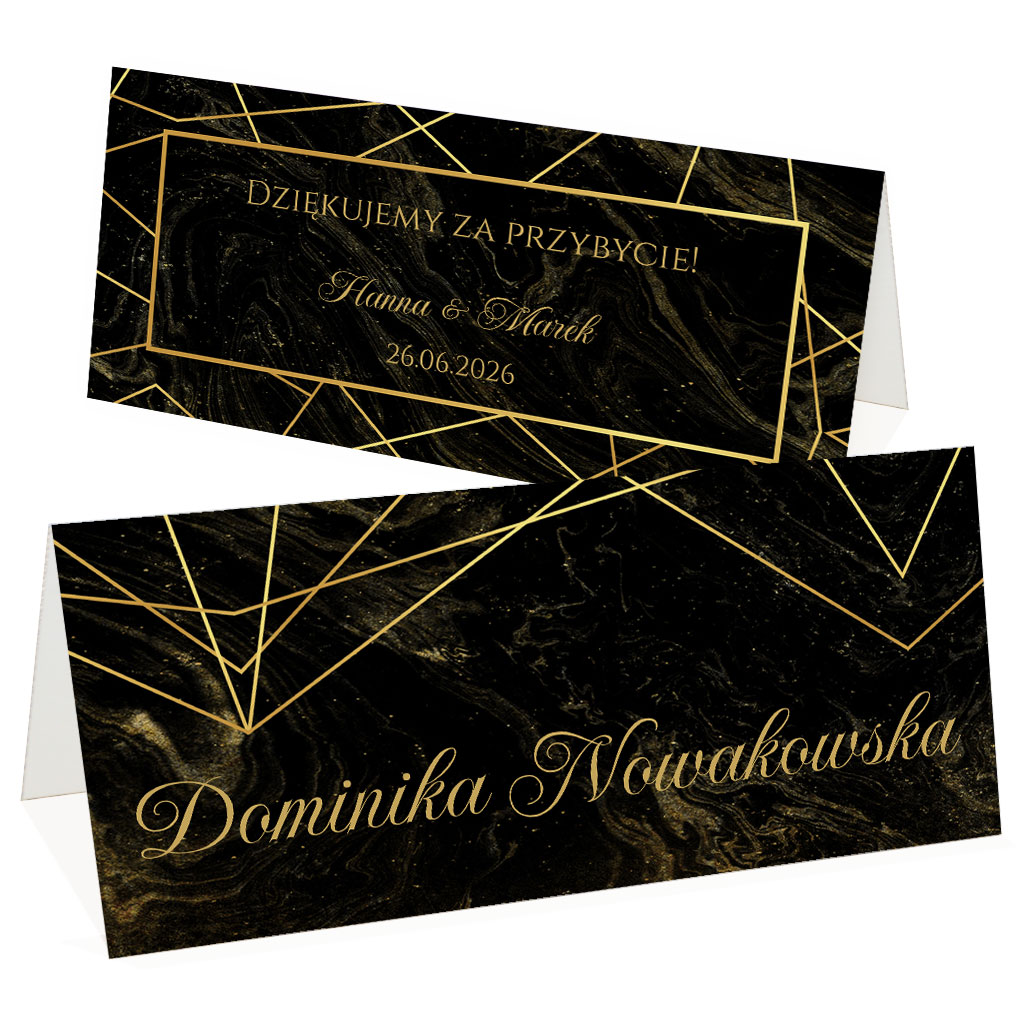 Winietki na stół Marmurkowa