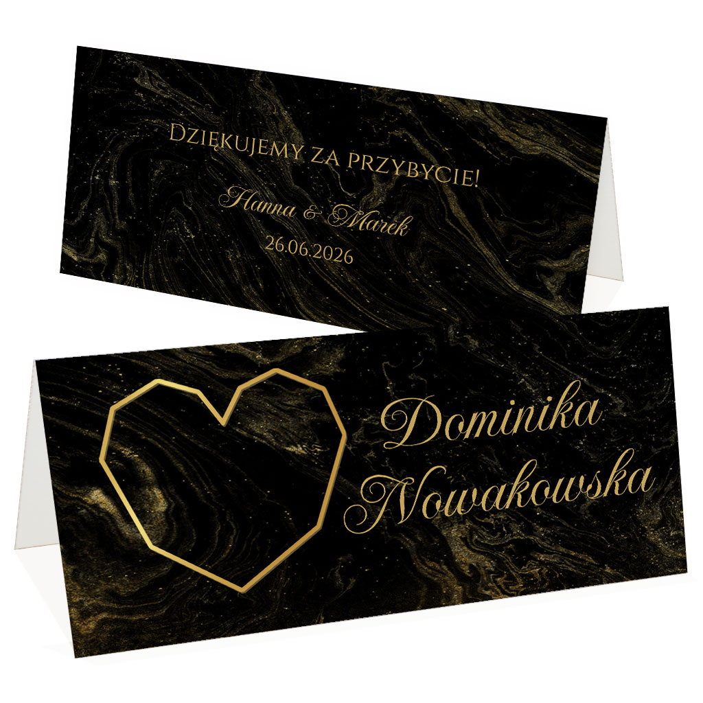 Winietki na stół Marmurkowa