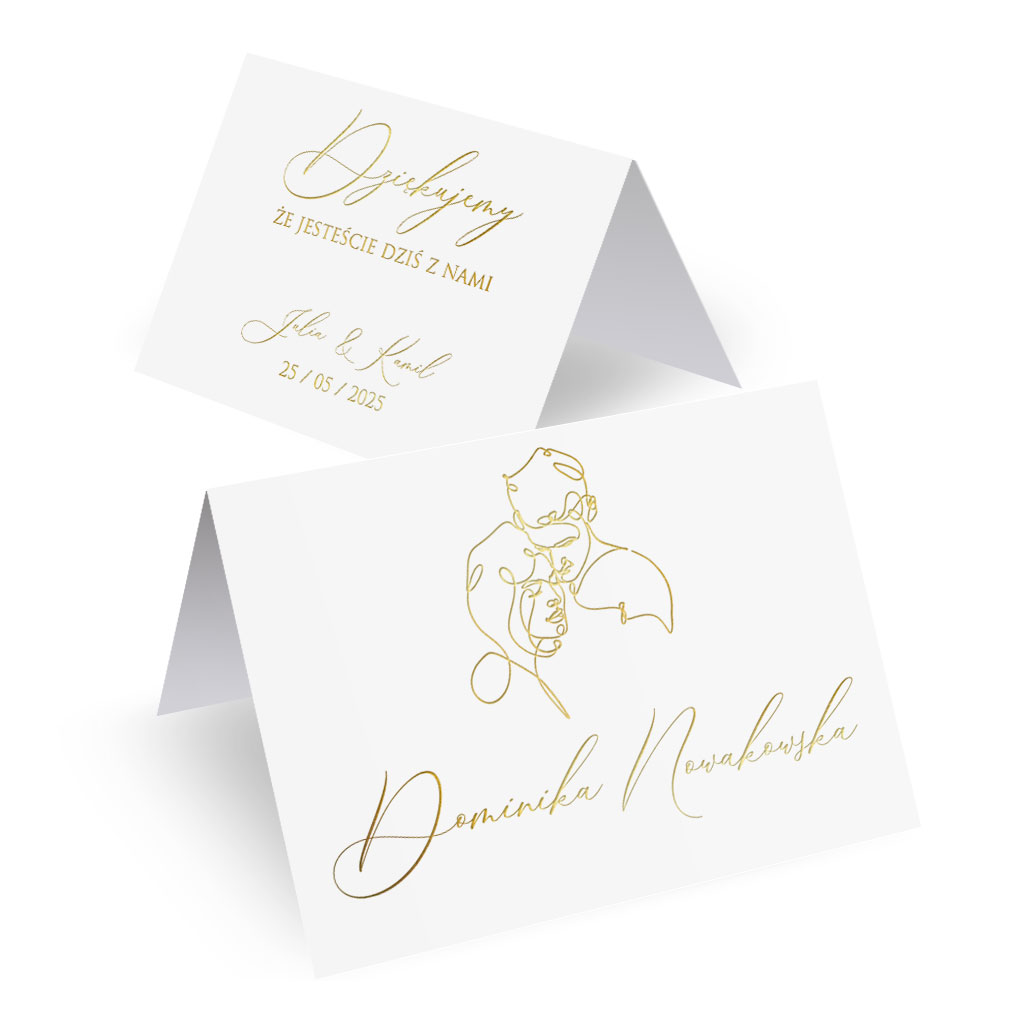 Złocone winietki Freja