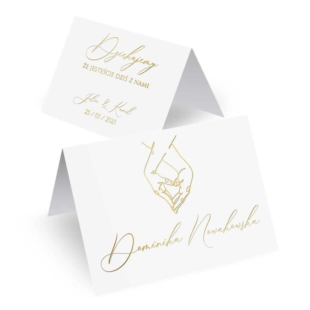 Złocone winietki Freja