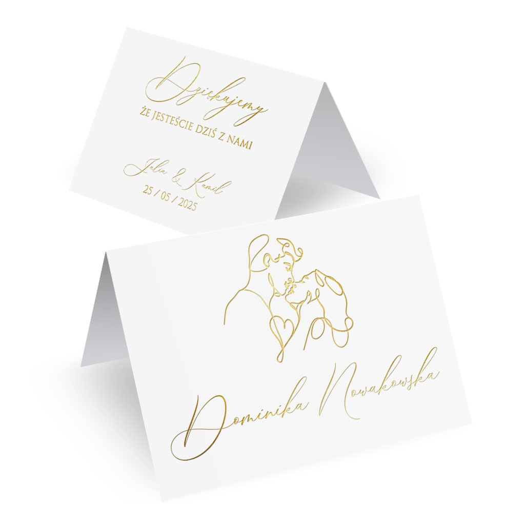 Złocone winietki Freja