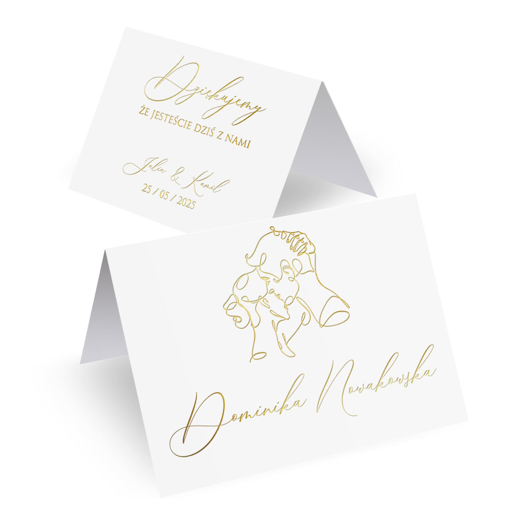 Złocone winietki Freja