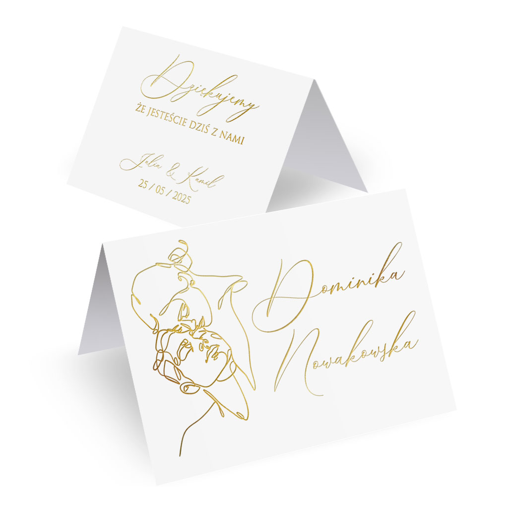 Złocone winietki Freja