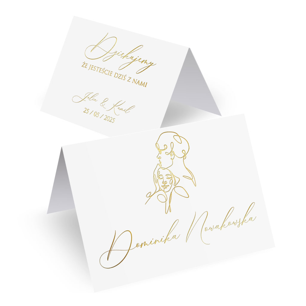 Złocone winietki Freja