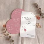 Zaproszenia ślubne z okładką serce  - Karla