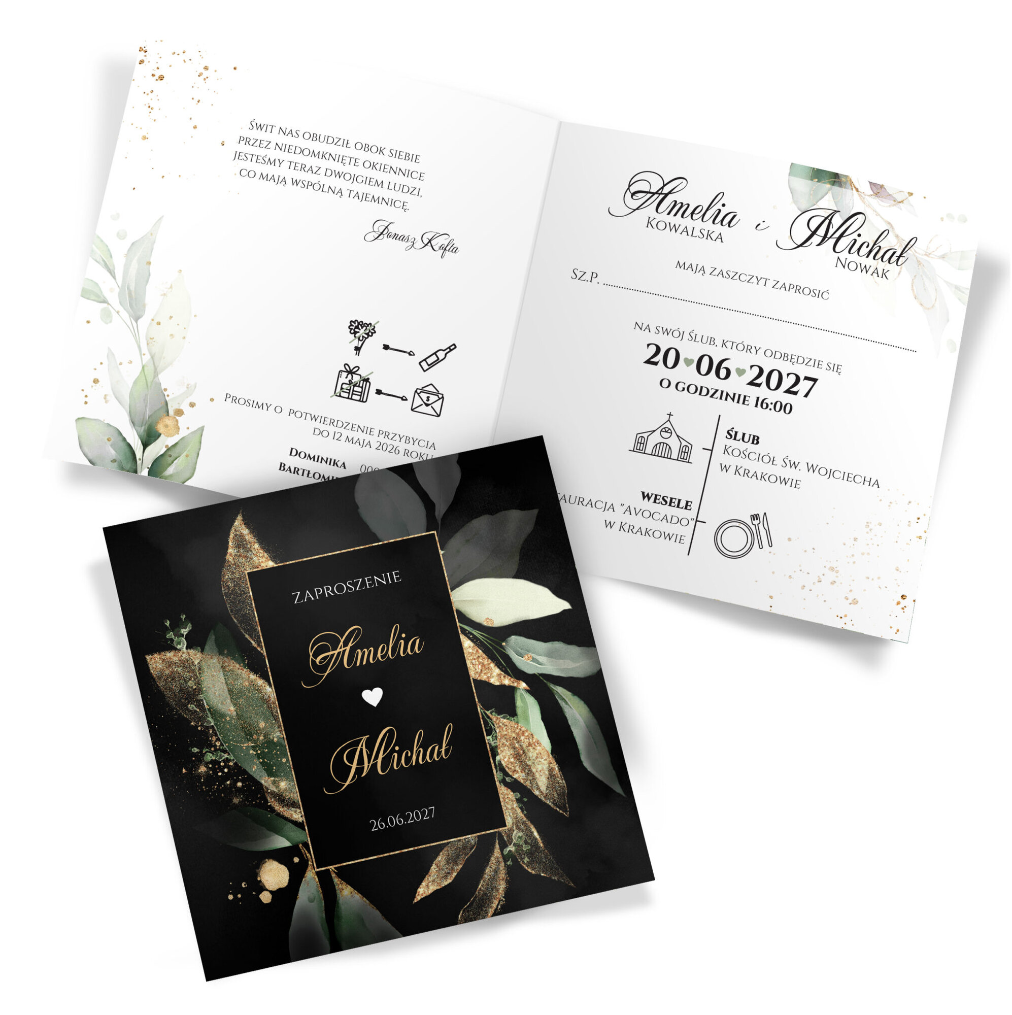 Próbki Zaproszeń K18