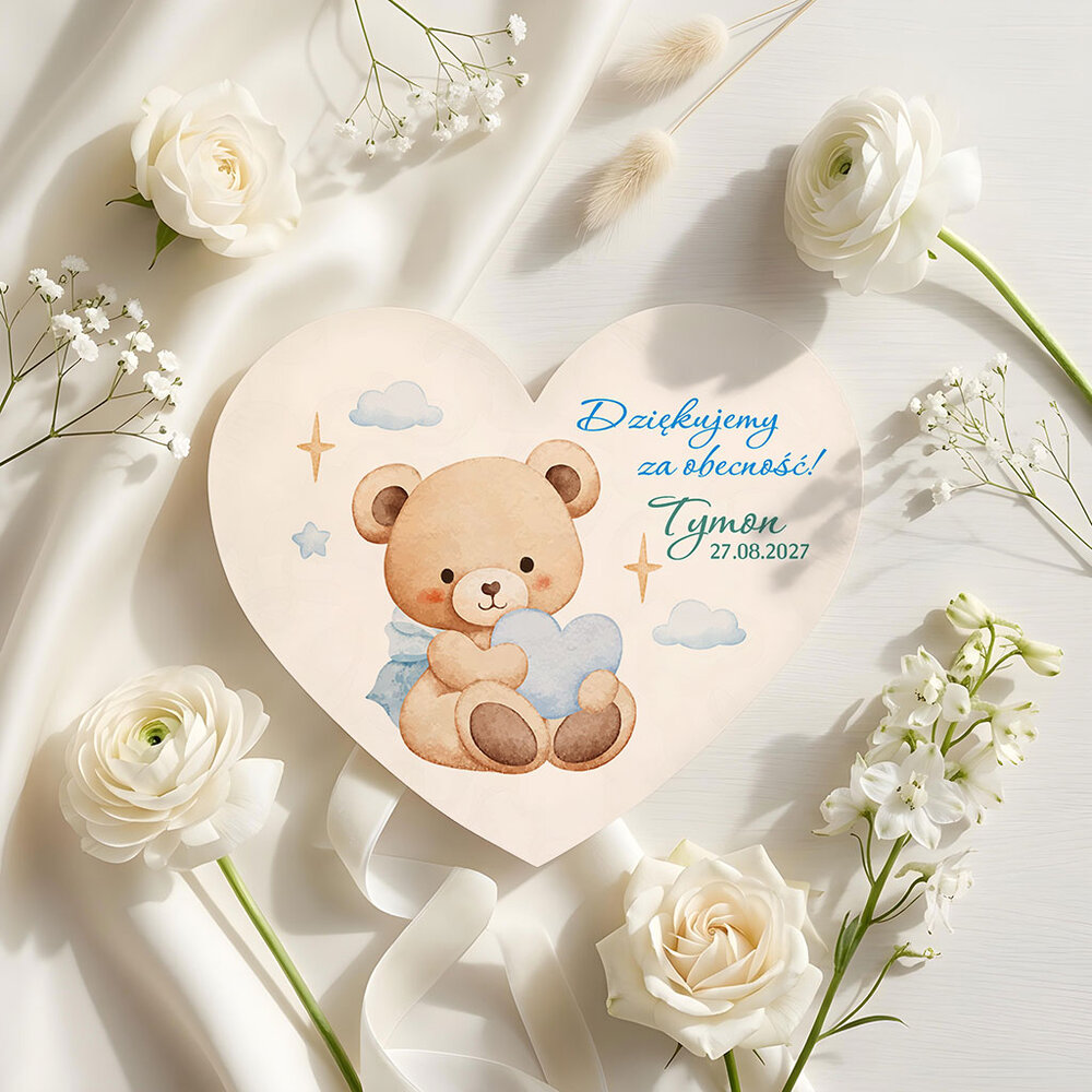 Podziękowania dla gości magnesy na Chrzest