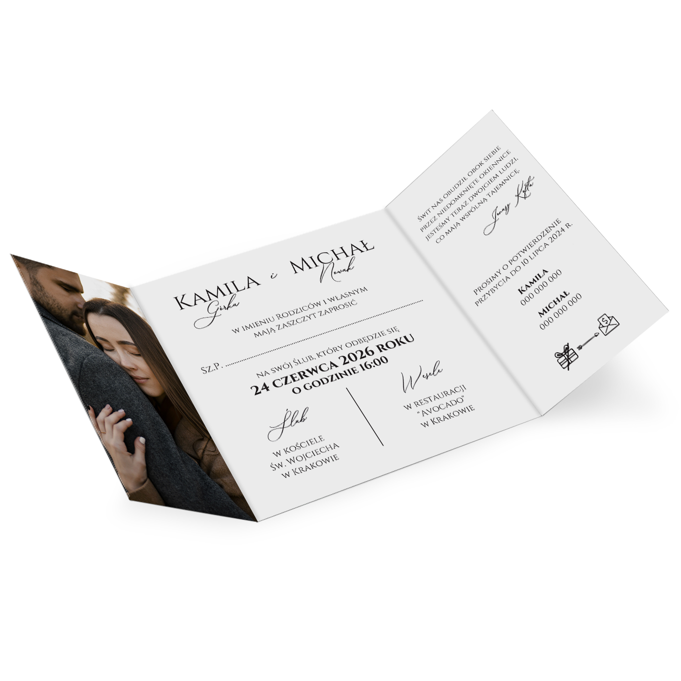 Zaproszenia Ślubne Bianka