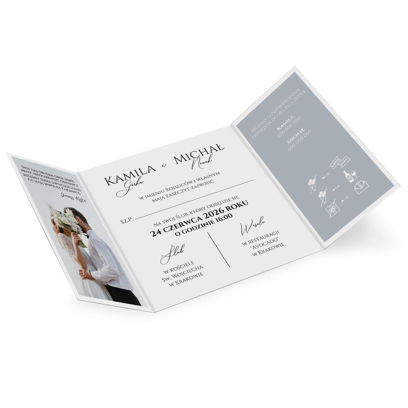 Zaproszenia Ślubne Bianka