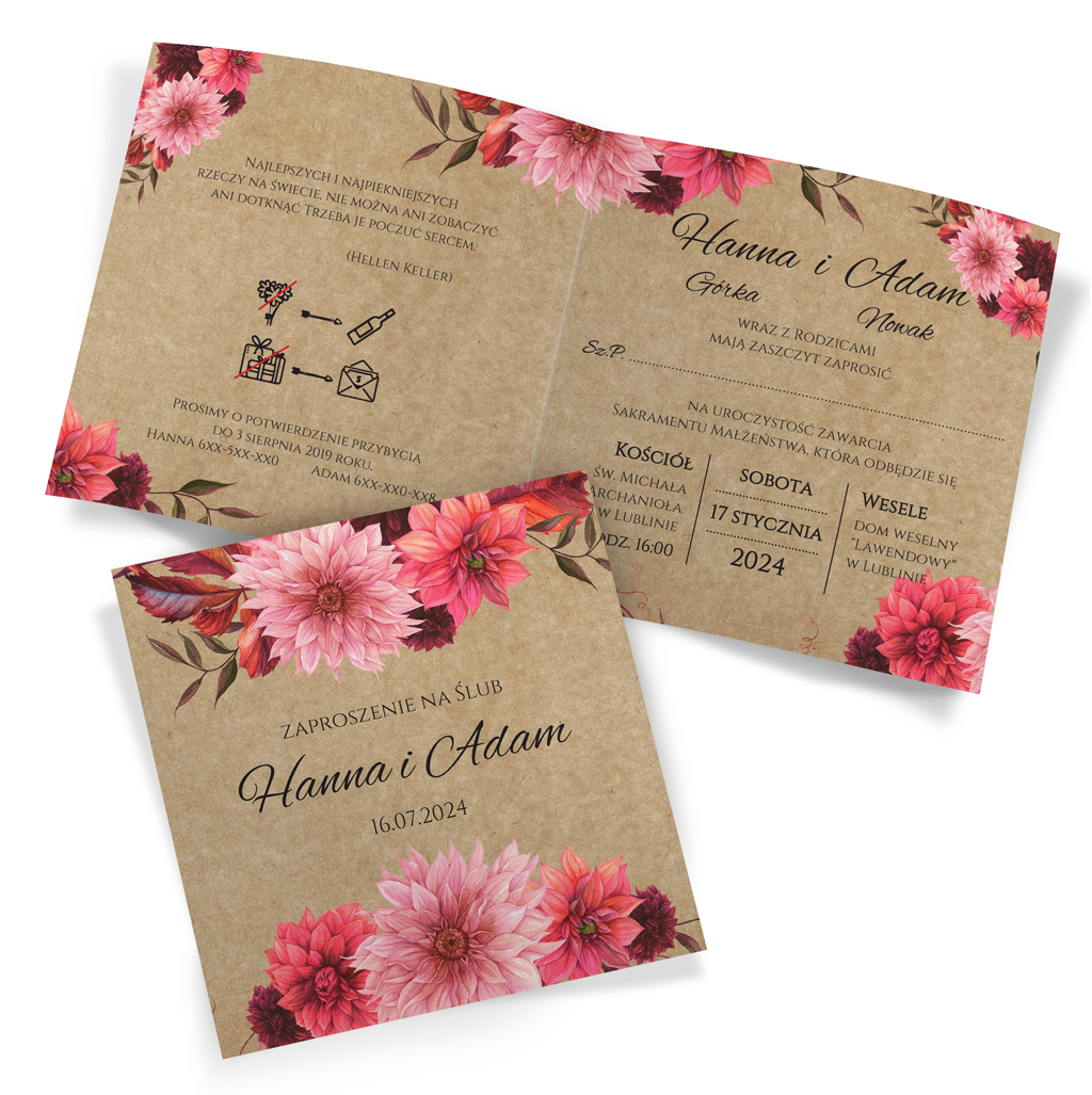 Zaproszenia Ślubne Eko Sylwia