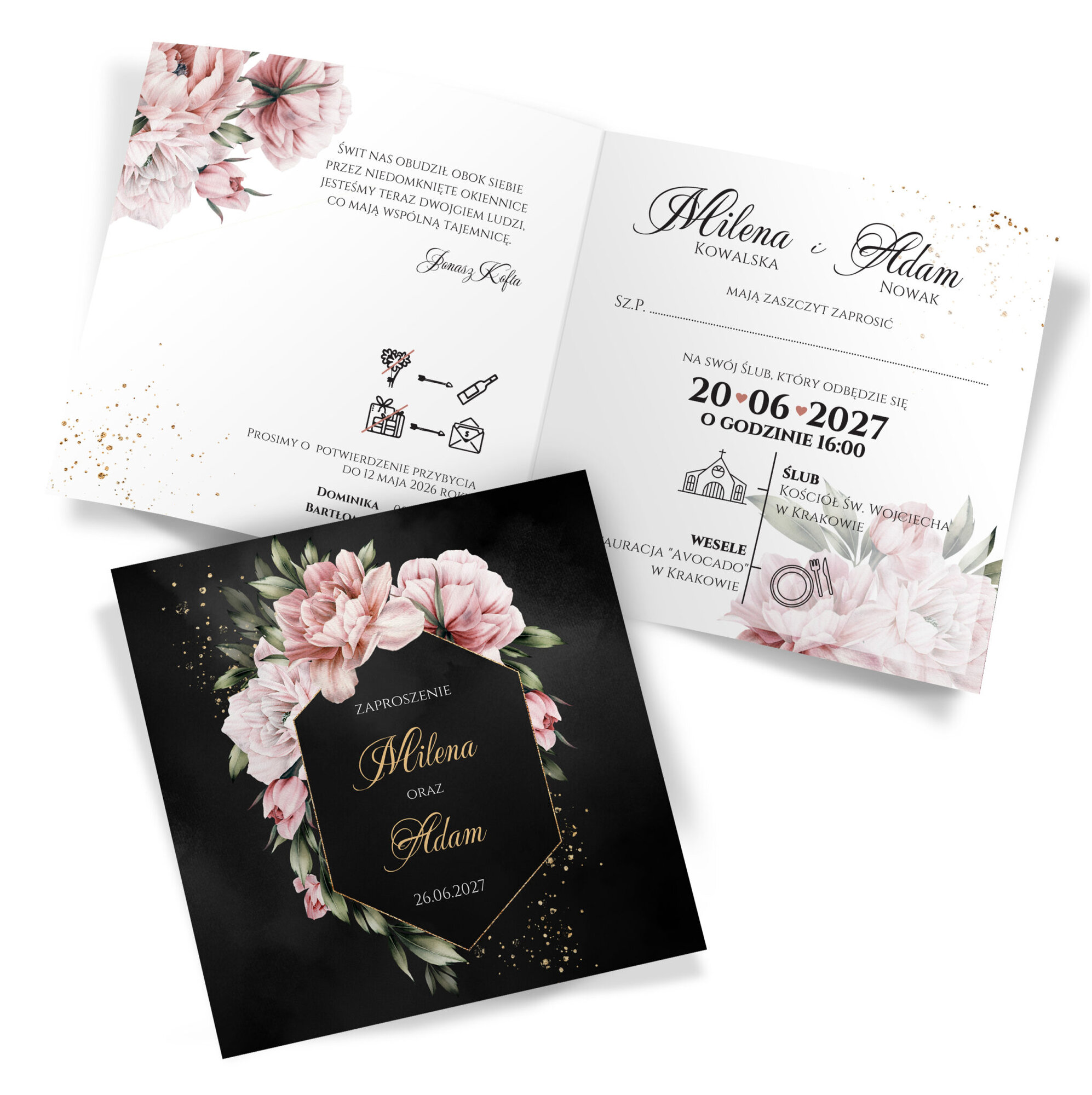 Próbki Zaproszeń K18