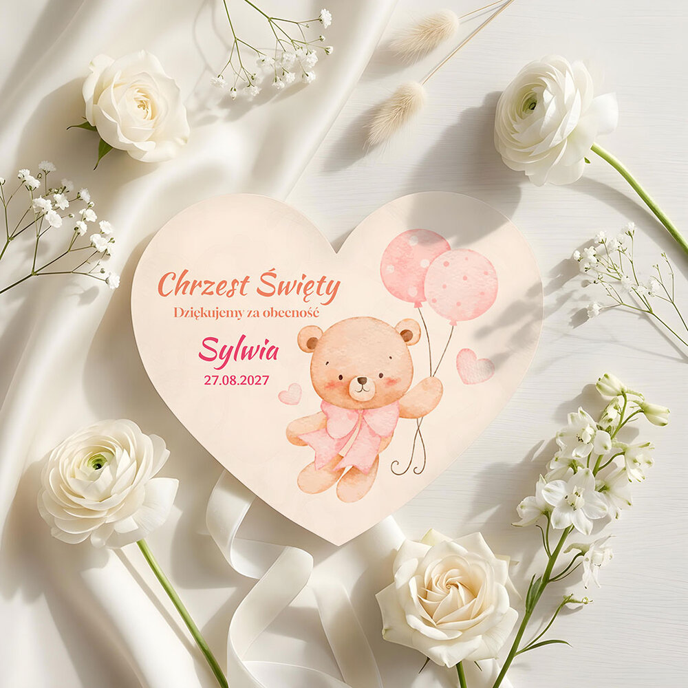 Podziękowania dla gości magnesy na Chrzest
