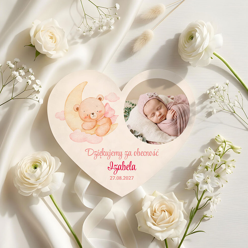 Podziękowania dla gości magnesy na Chrzest
