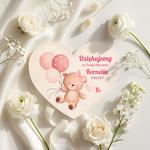 Podziękowania dla gości magnesy na Chrzest