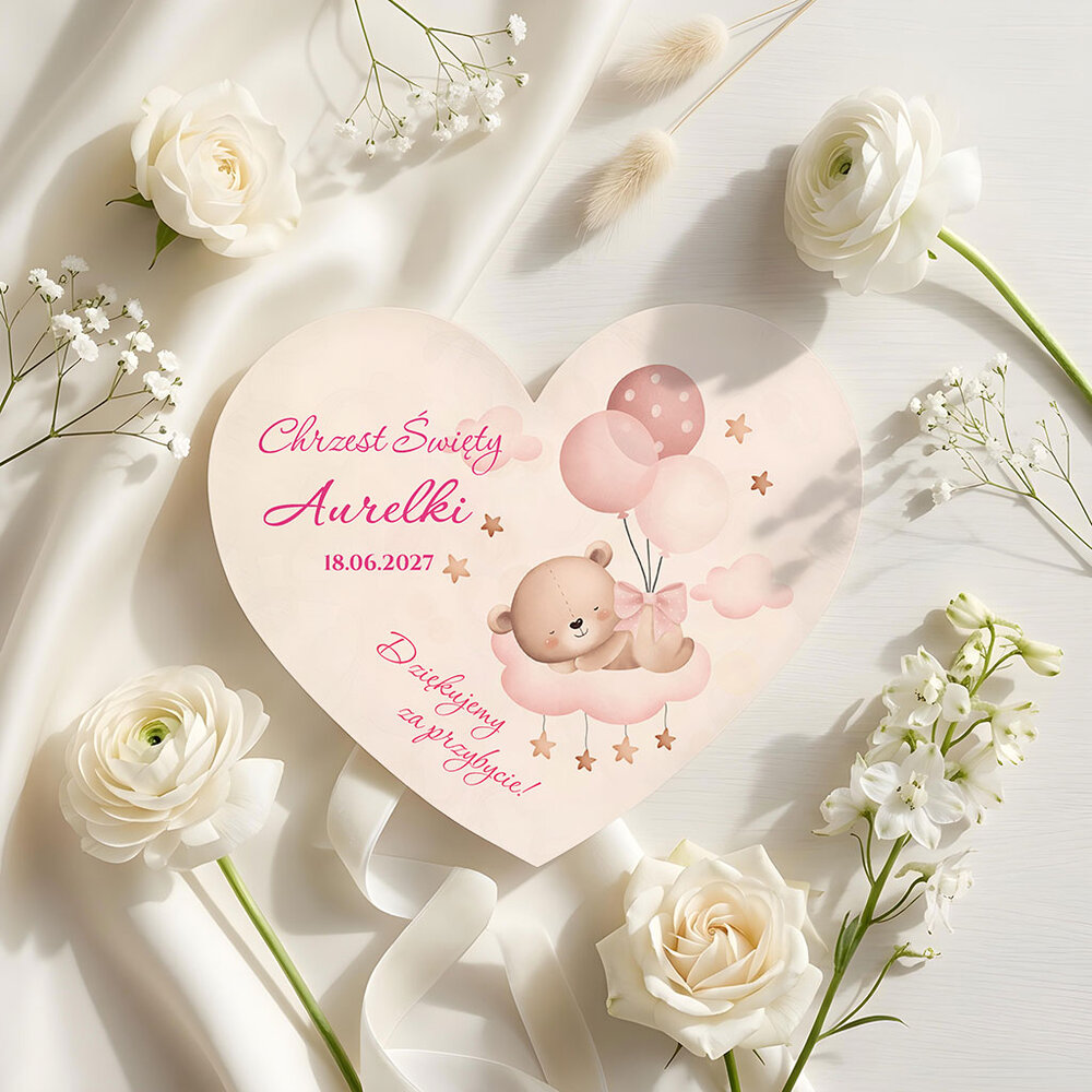 Podziękowania dla gości magnesy na Chrzest