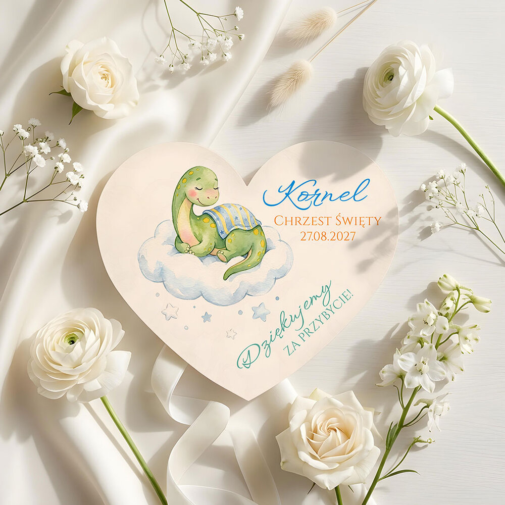 Podziękowania dla gości magnesy na Chrzest
