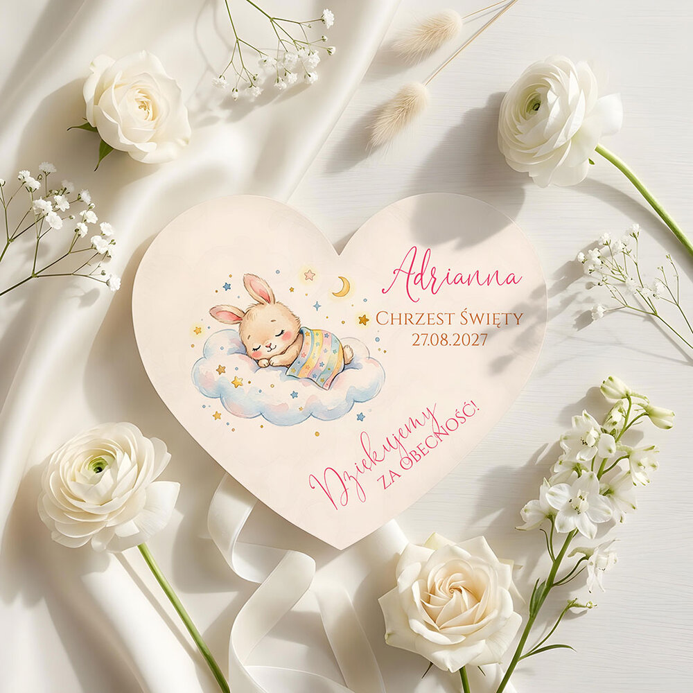 Podziękowania dla gości magnesy na Chrzest