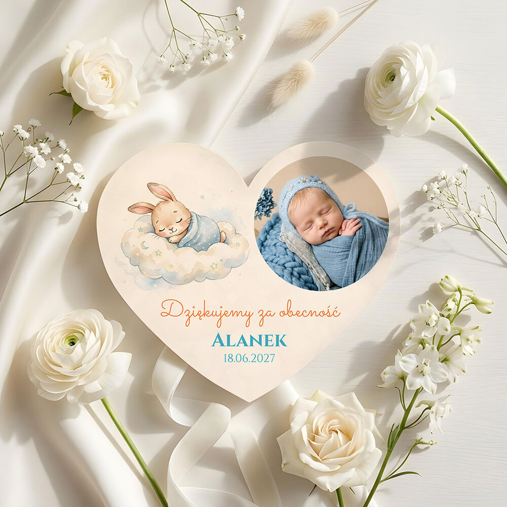 Podziękowania dla gości magnesy na Chrzest