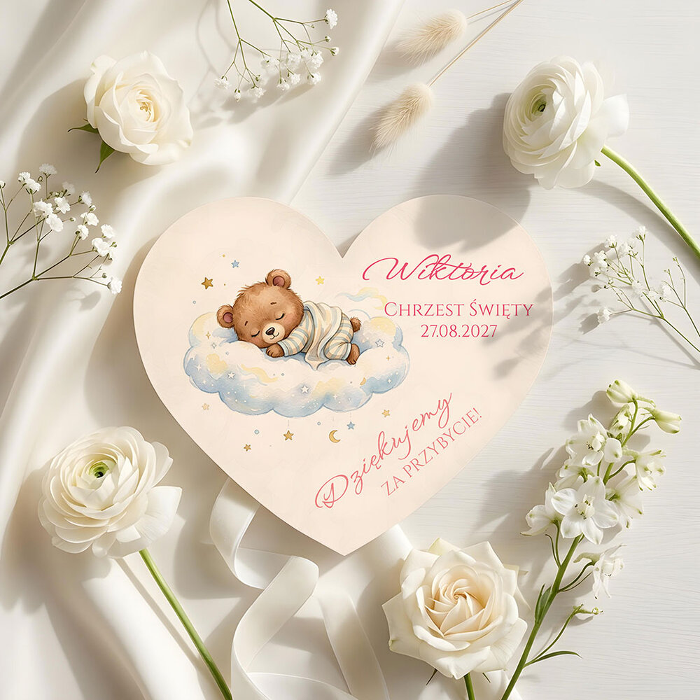 Podziękowania dla gości magnesy na Chrzest