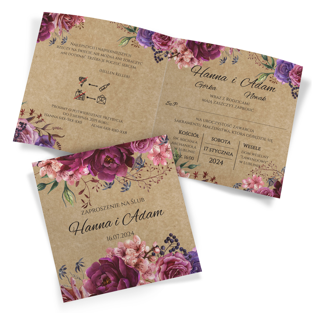 Zaproszenia Ślubne Eko Sylwia